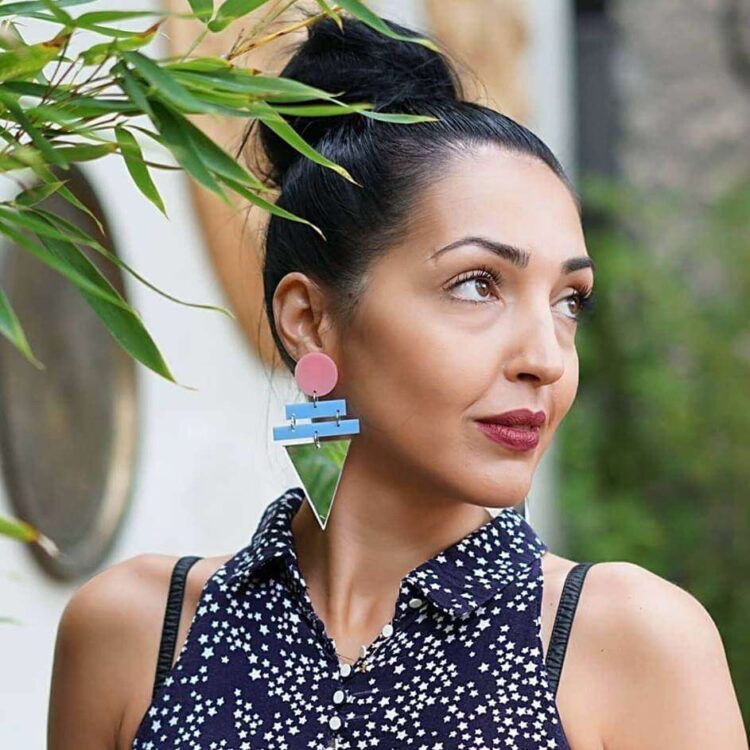 Earrings "Geometric Ice-Cream" - FUNK DA QUEEN