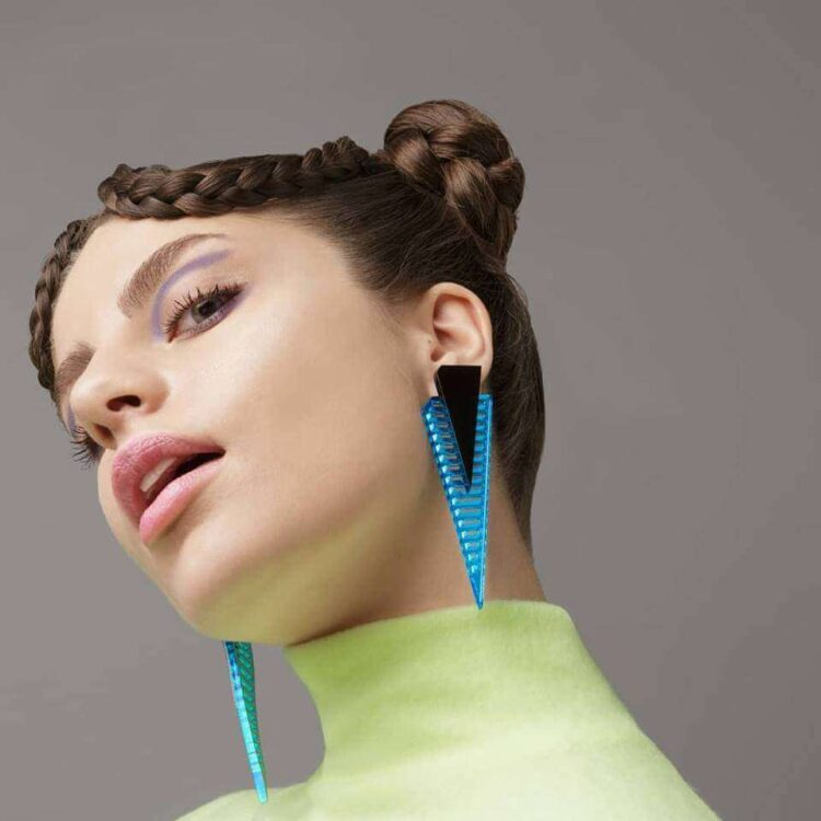 Earrings "Crystal Satellite" - FUNK DA QUEEN
