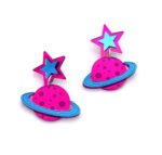 Earrings "Planet Saturn" - FUNK DA QUEEN