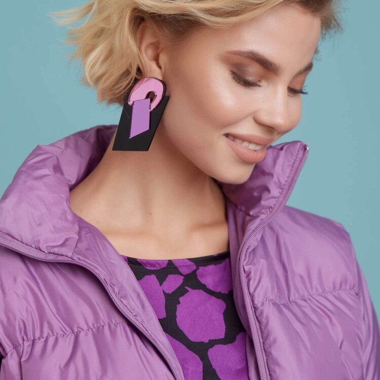 Earrings "Blackboard" - FUNK DA QUEEN