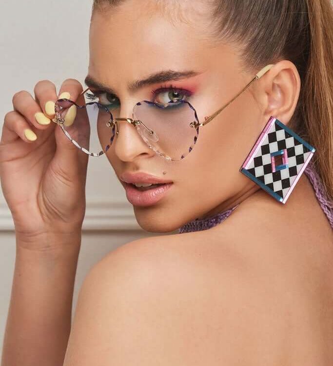 Earrings "Chessboard" - FUNK DA QUEEN