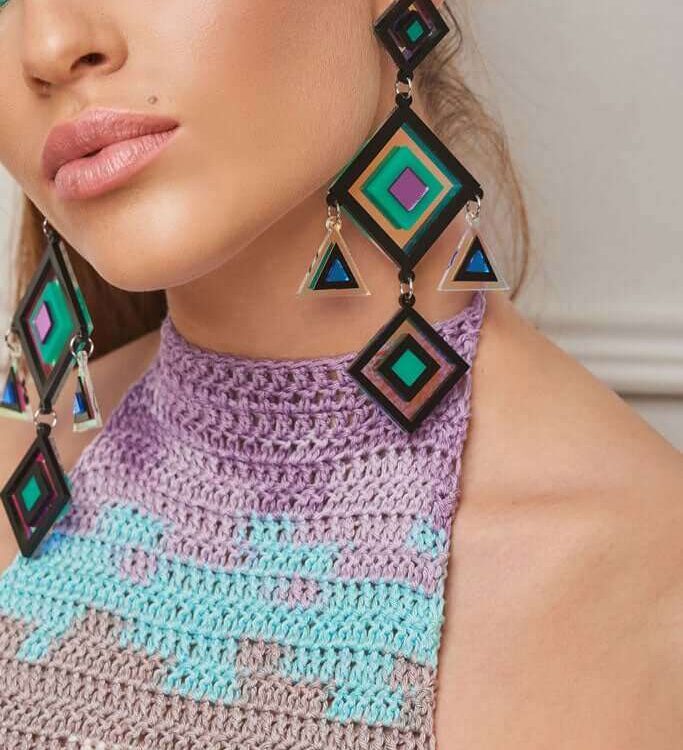 Earrings "Ebony" - FUNK DA QUEEN
