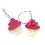 Earrings "Cup Cake Hoopies" - FUNK DA QUEEN