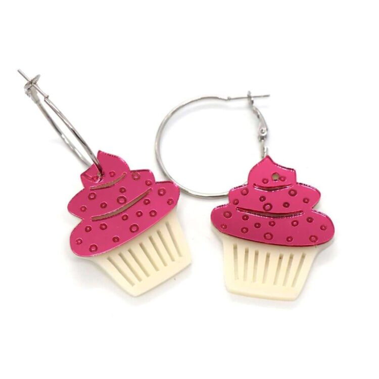 Earrings "Cup Cake Hoopies" - FUNK DA QUEEN