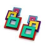 Earrings "Gradient Cubes" - FUNK DA QUEEN