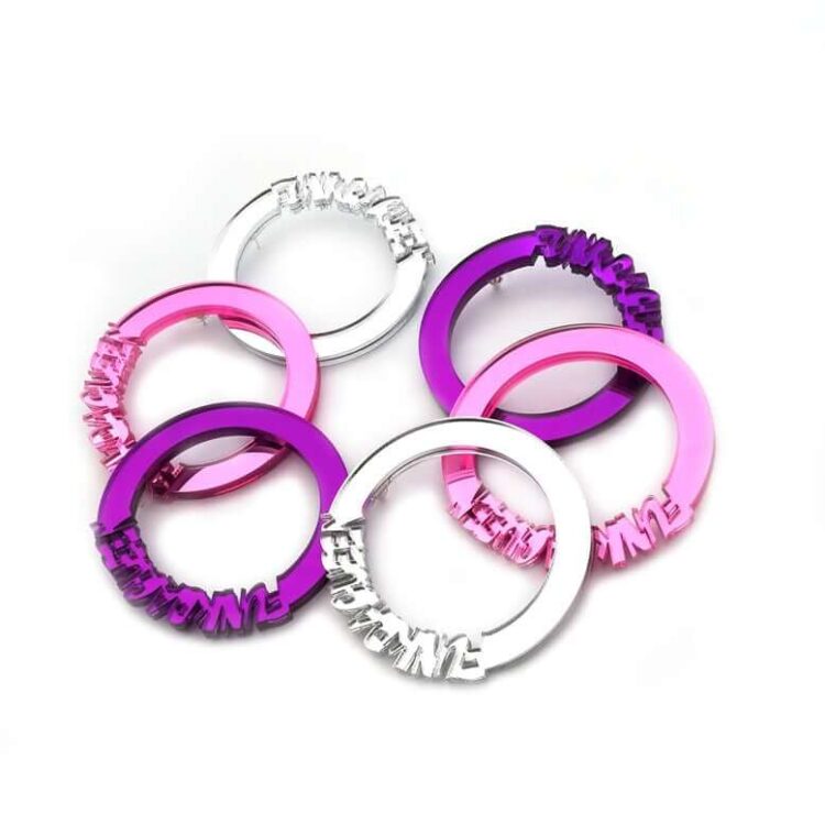 Earrings "FdQ Mirror Hoops" - FUNK DA QUEEN