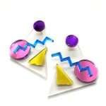 Earrings "Memphis See-Through" - FUNK DA QUEEN