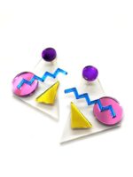 Earrings "Memphis See-Through" - FUNK DA QUEEN