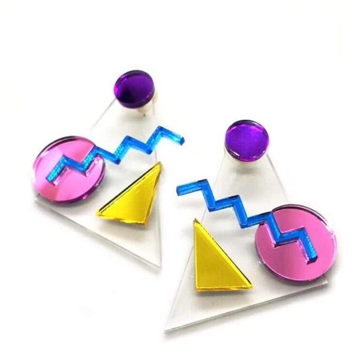 Earrings "Memphis See-Through" - FUNK DA QUEEN