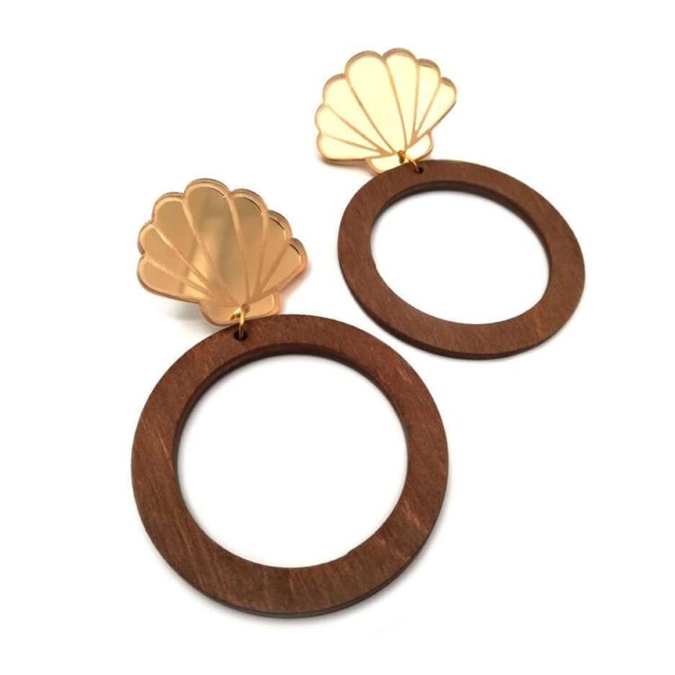 Earrings "Seashell Hoops" - FUNK DA QUEEN