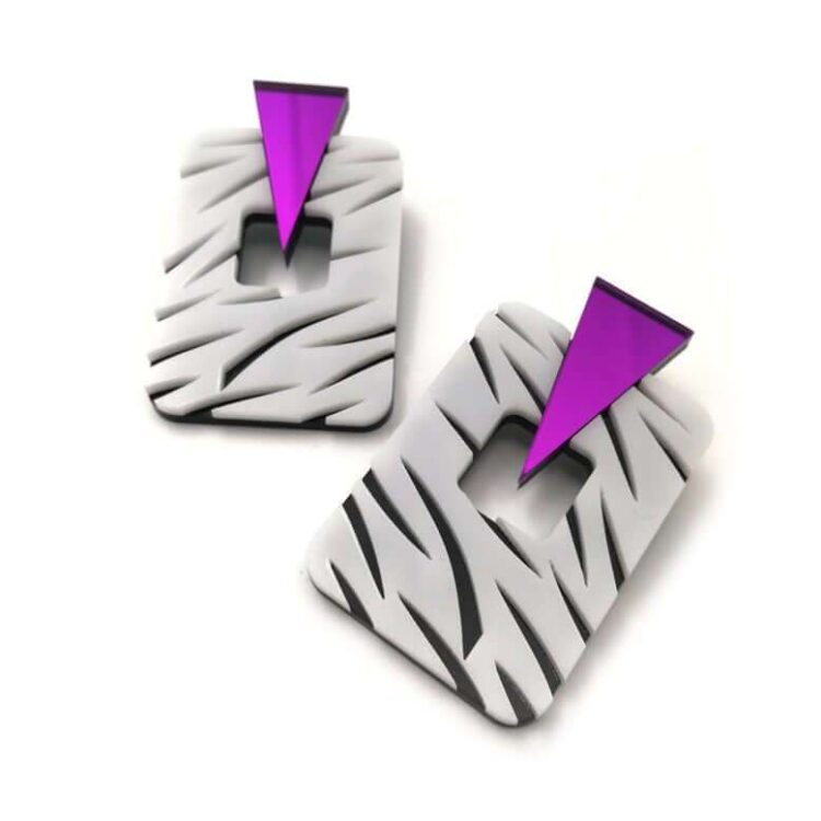 Earrings "Funky Zebra" - FUNK DA QUEEN