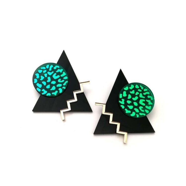 Earrings "Memphis Zic-Zac" - FUNK DA QUEEN