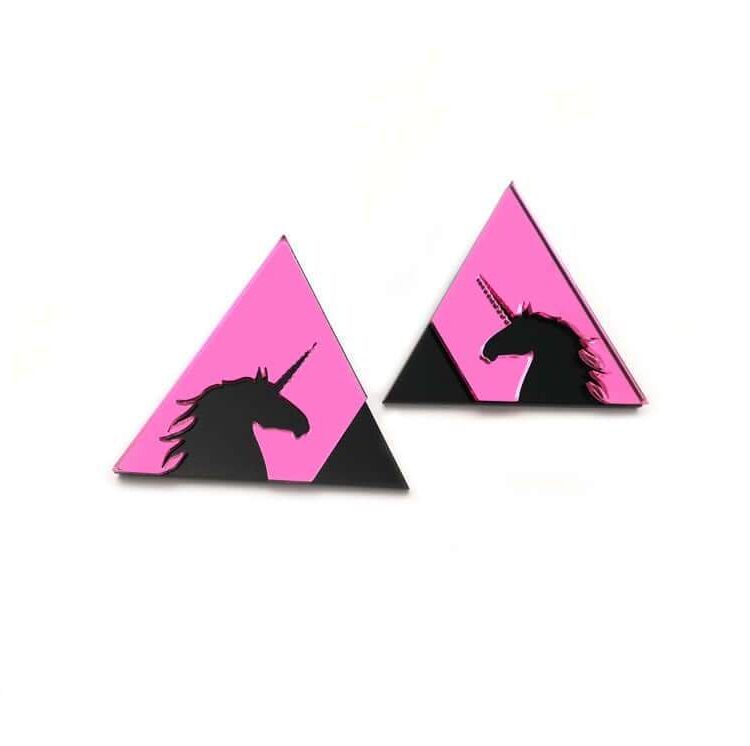 Earrings "Unicorn Triangle" - FUNK DA QUEEN