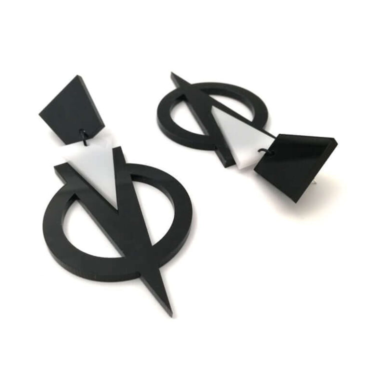 Earrings "V For Vendetta" - FUNK DA QUEEN