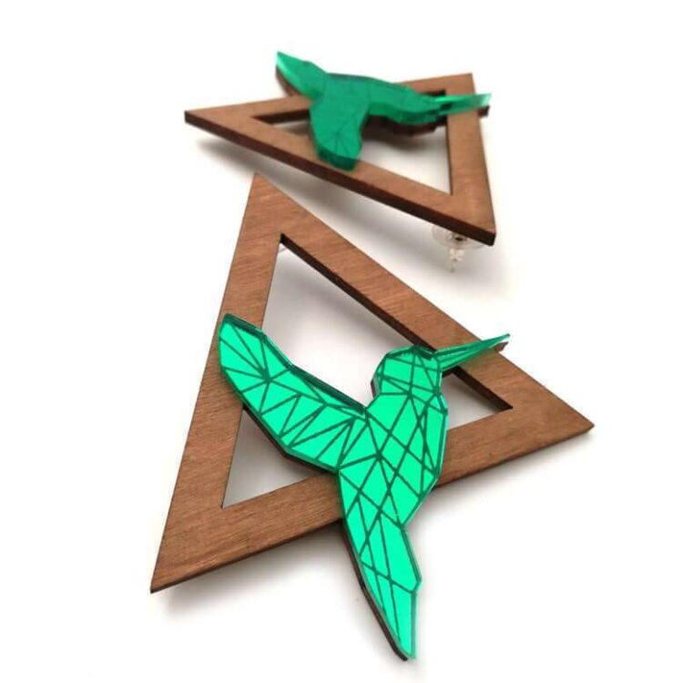 Earrings "Hummingbird" - FUNK DA QUEEN