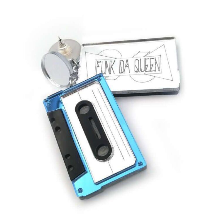 Earrings "Cassette" - FUNK DA QUEEN
