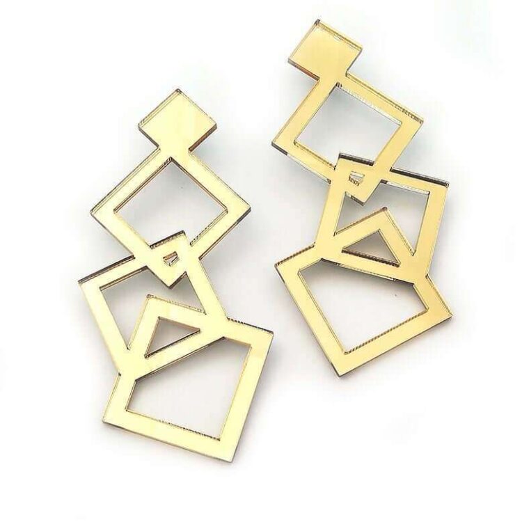 Earrings "Tetragono" - FUNK DA QUEEN