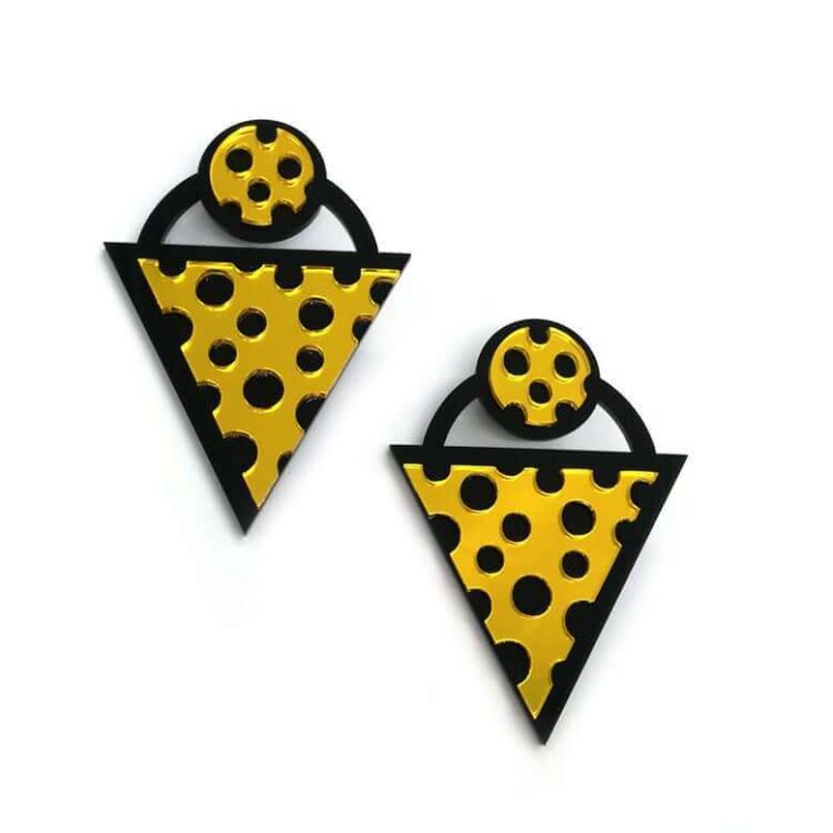 Earrings "Cheese" - FUNK DA QUEEN