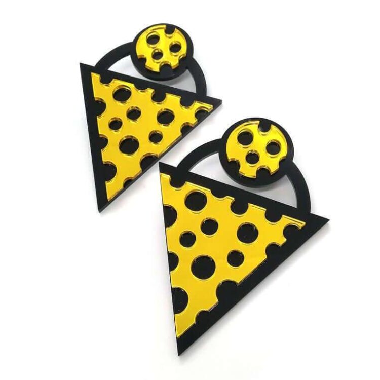 Earrings "Cheese" - FUNK DA QUEEN