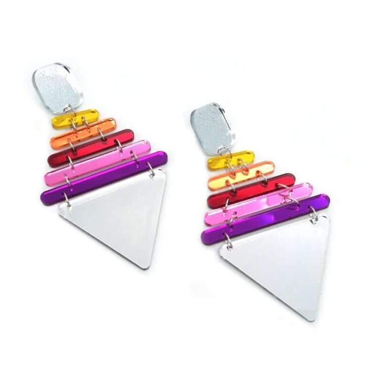 Earrings "Mirror Glaze" - FUNK DA QUEEN