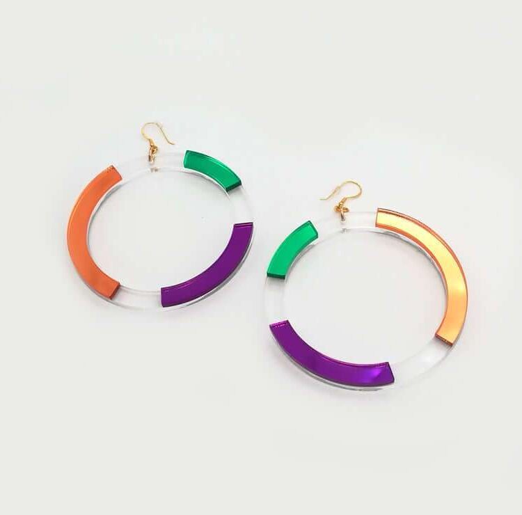 Earrings "See-Through Hoops" - FUNK DA QUEEN