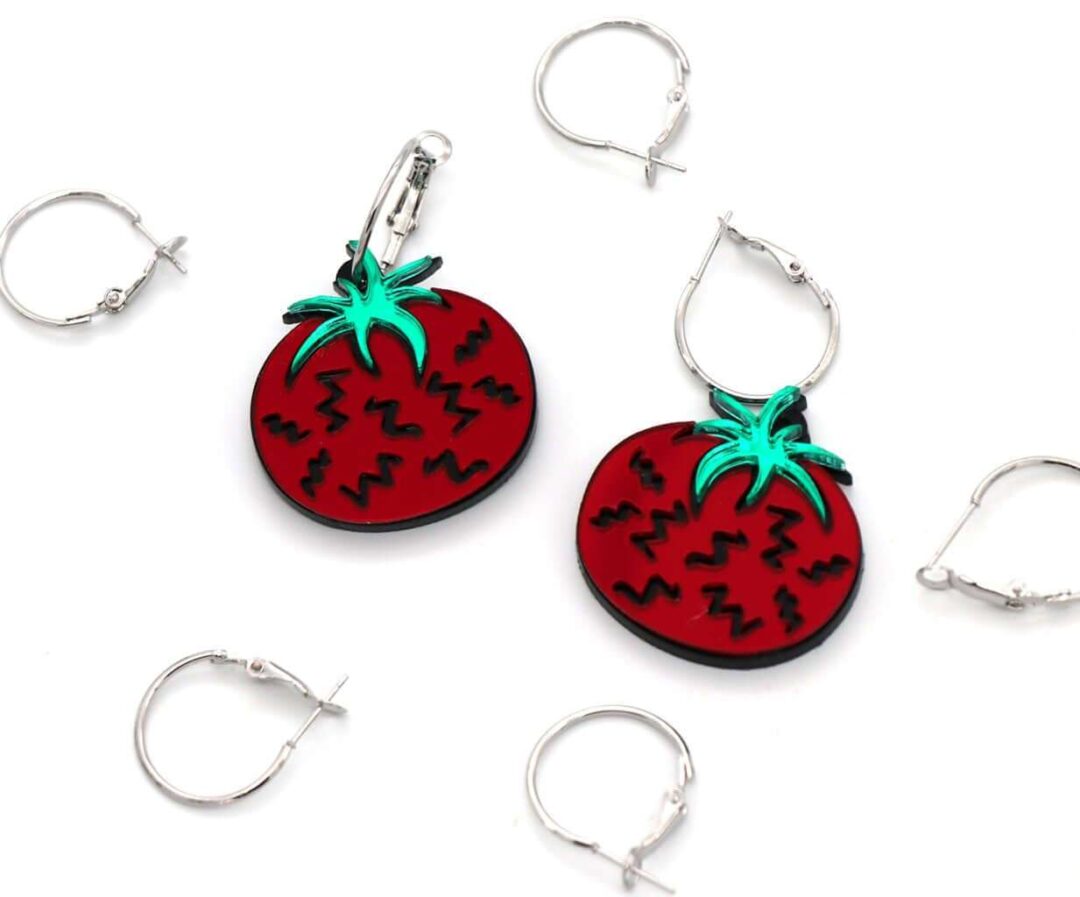 IMG_2147 Earrings "Tomato" - FUNK DA QUEEN