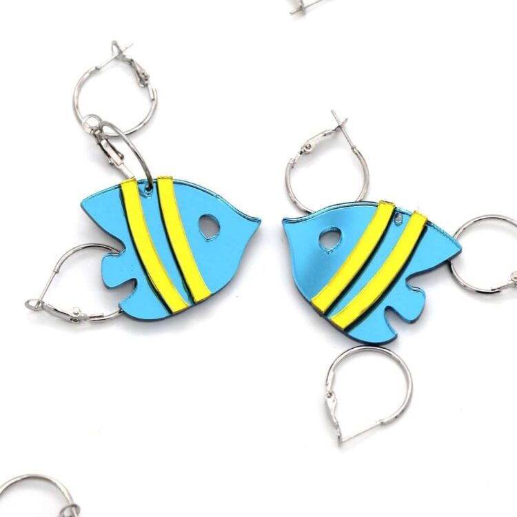 Earrings "Blueface" - FUNK DA QUEEN