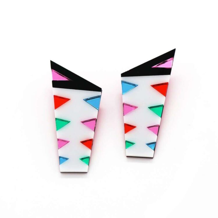 Earrings "Mondrian" - FUNK DA QUEEN