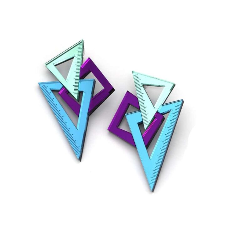 Earrings "Techtonic" - FUNK DA QUEEN