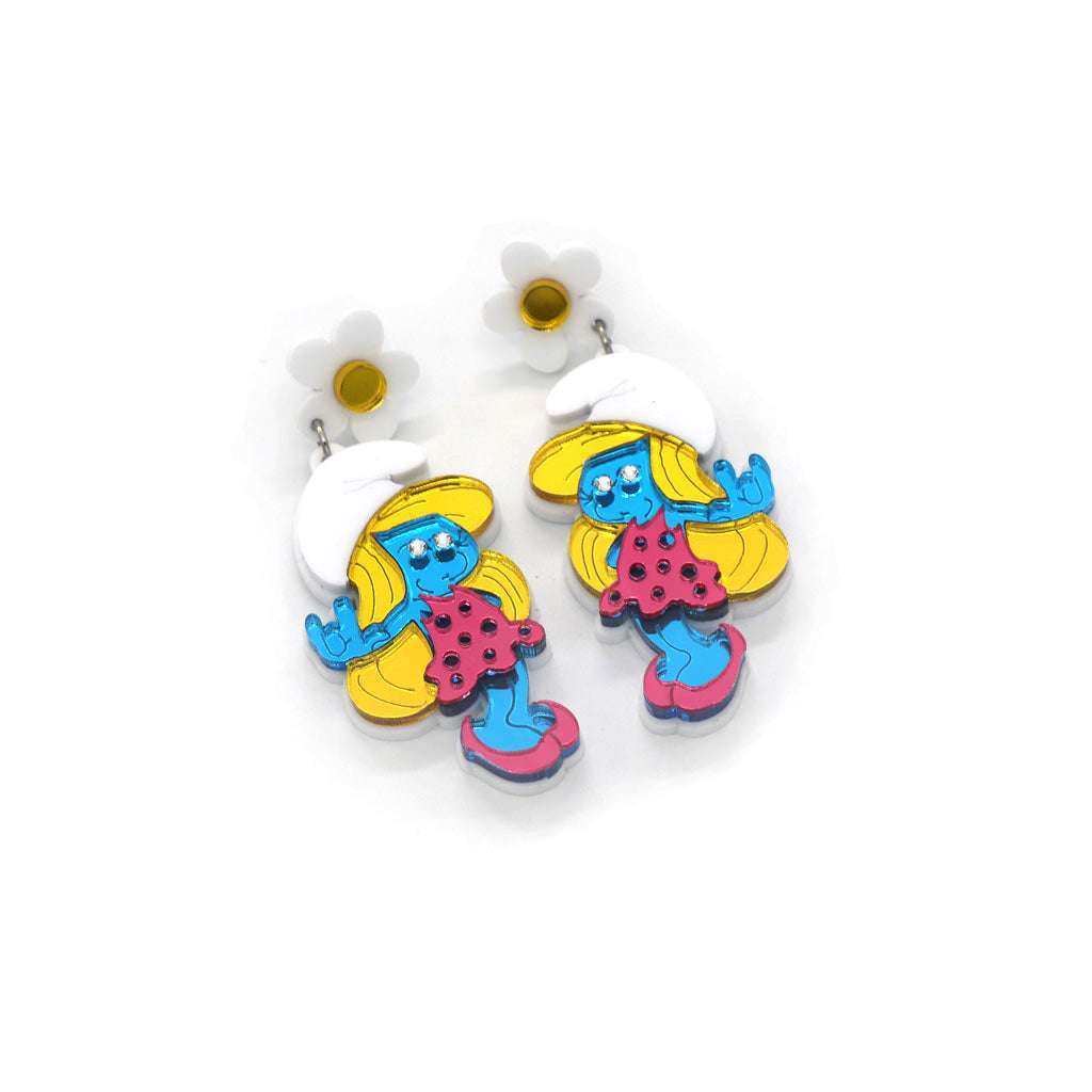IMG_5056 Smurfette | Earrings - Image 1
