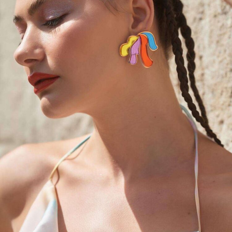 Earrings "Seaweed" - FUNK DA QUEEN