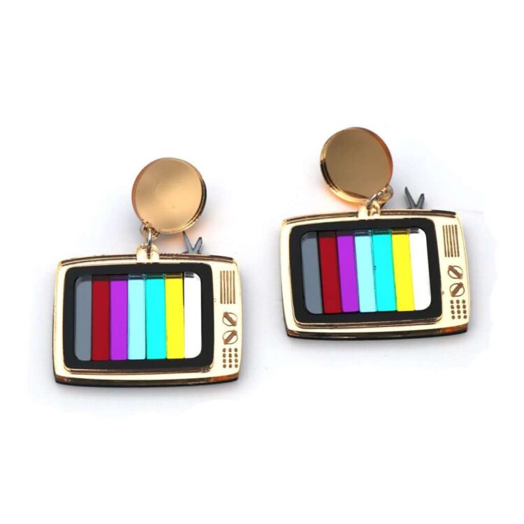 Earrings "Television" - FUNK DA QUEEN