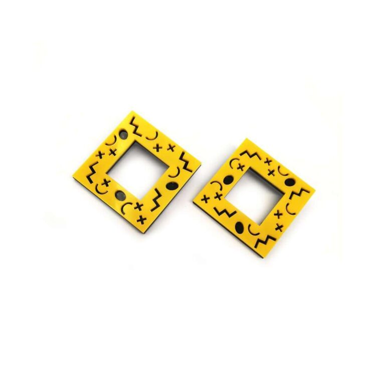 Earrings "Large Cube" - FUNK DA QUEEN