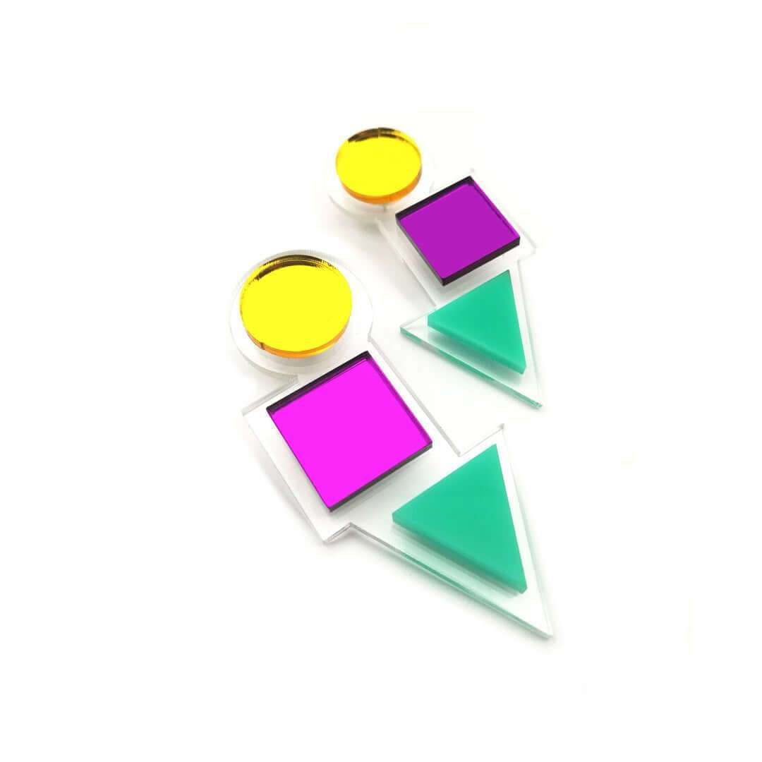 Earrings "Geometric Love" - FUNK DA QUEEN