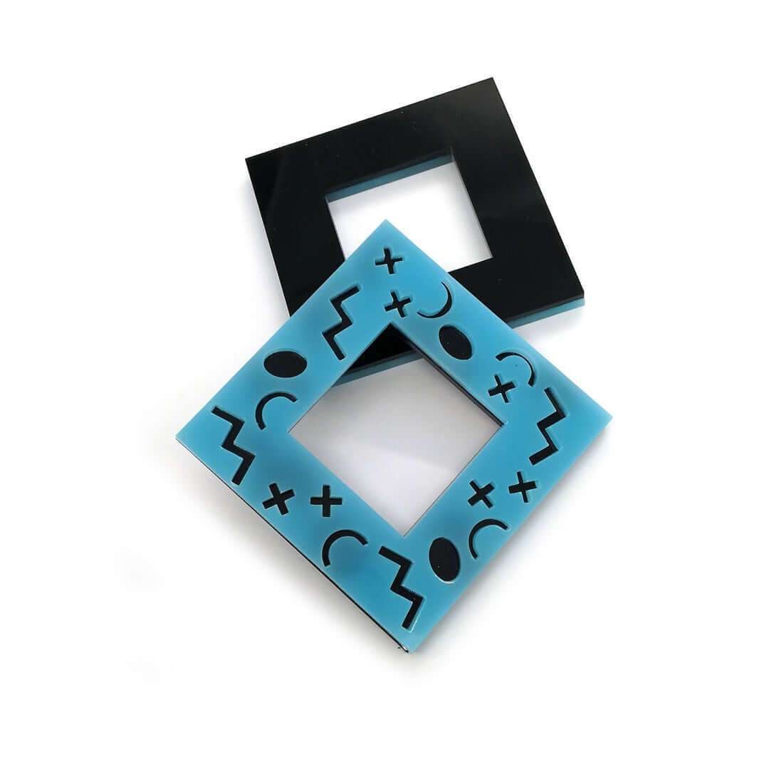 Earrings "Large Cube" - FUNK DA QUEEN