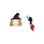 Witch & Magic Broom | Σκουλαρίκια