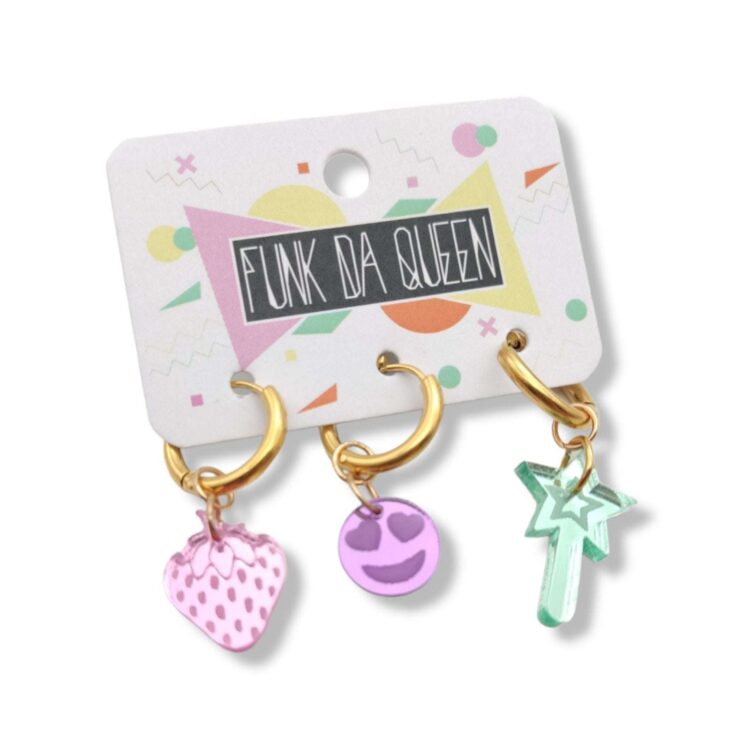 Strawberry - Face - Magic Stick | Earrings