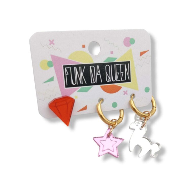Diamond - Star - Unicorn | Earrings