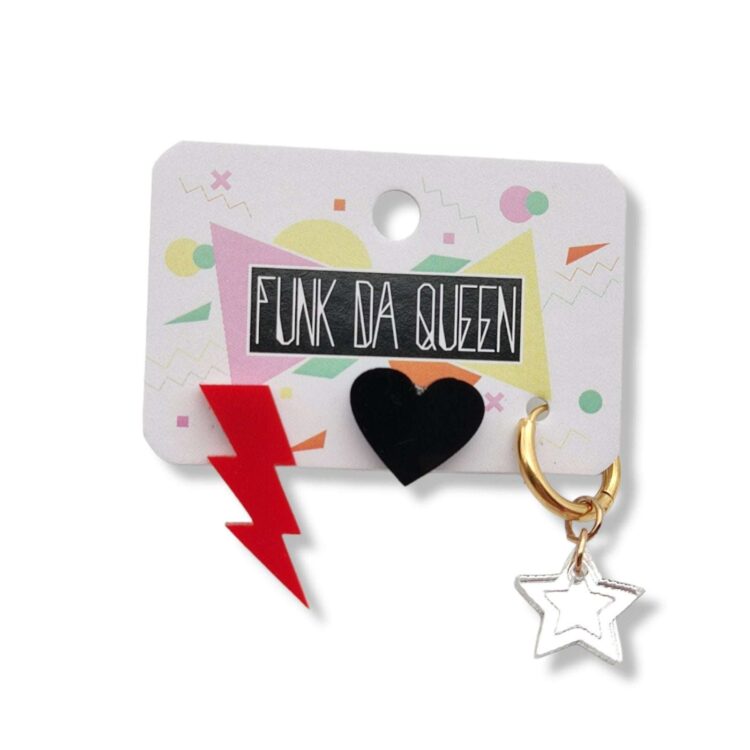 Thunderbolt - Heart - Star | Earrings