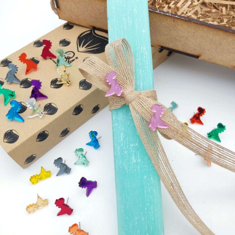 Dino Earrings | Candle
