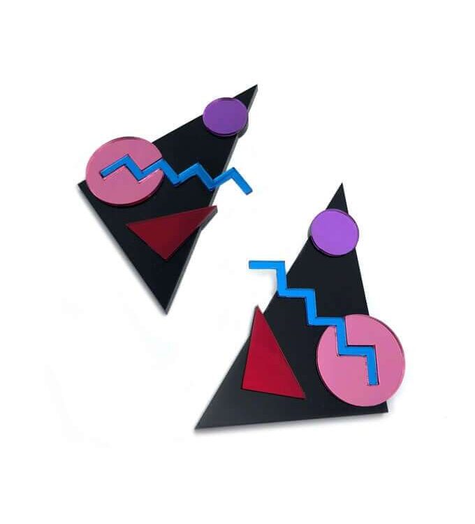 Earrings "Memphis See-Through" - FUNK DA QUEEN