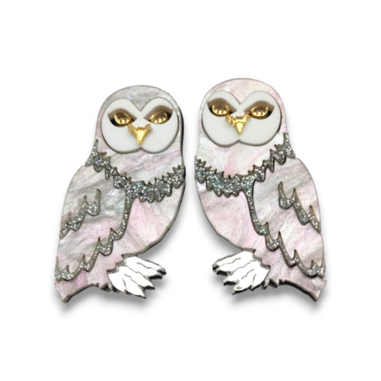 White Owl | Σκουλαρίκια