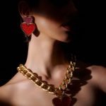 Deep heart SET | Necklace & Earrings