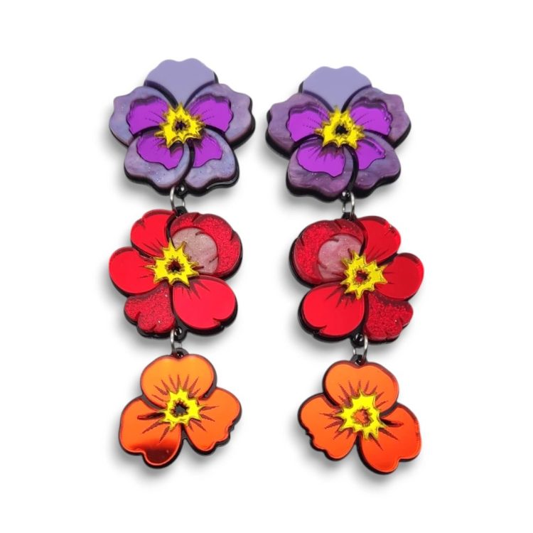Pansy Bloom | Σκουλαρίκια