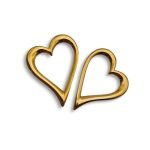 Eternal Heart Gold |  Σκουλαρίκια
