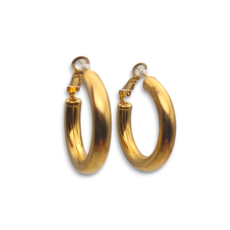 Daily Gold Hoops | Σκουλαρίκια