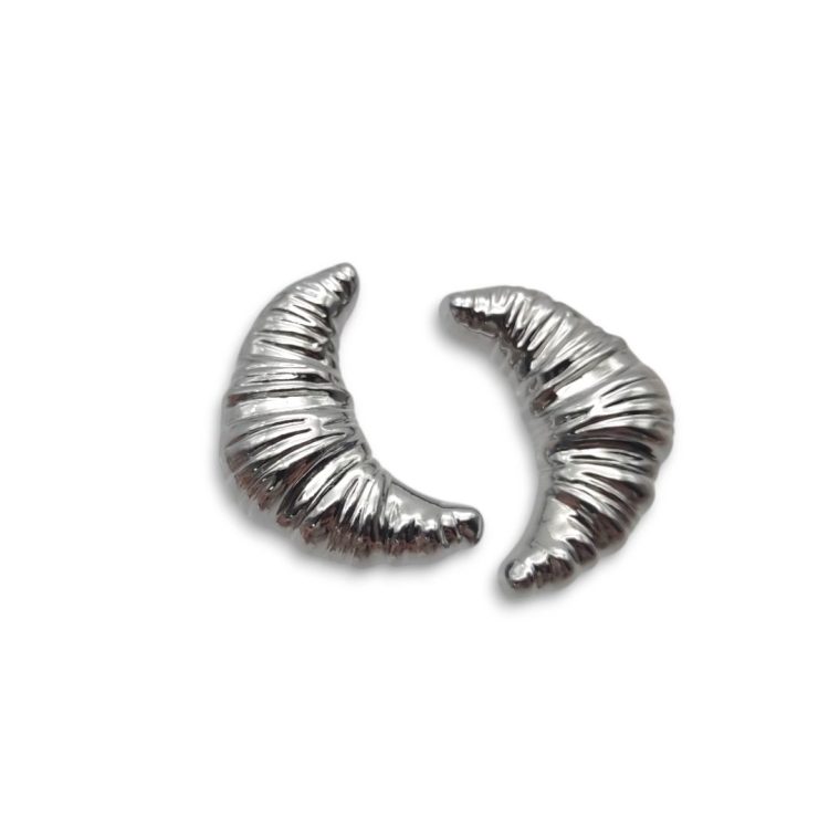 Croissant Silver | Σκουλαρίκια