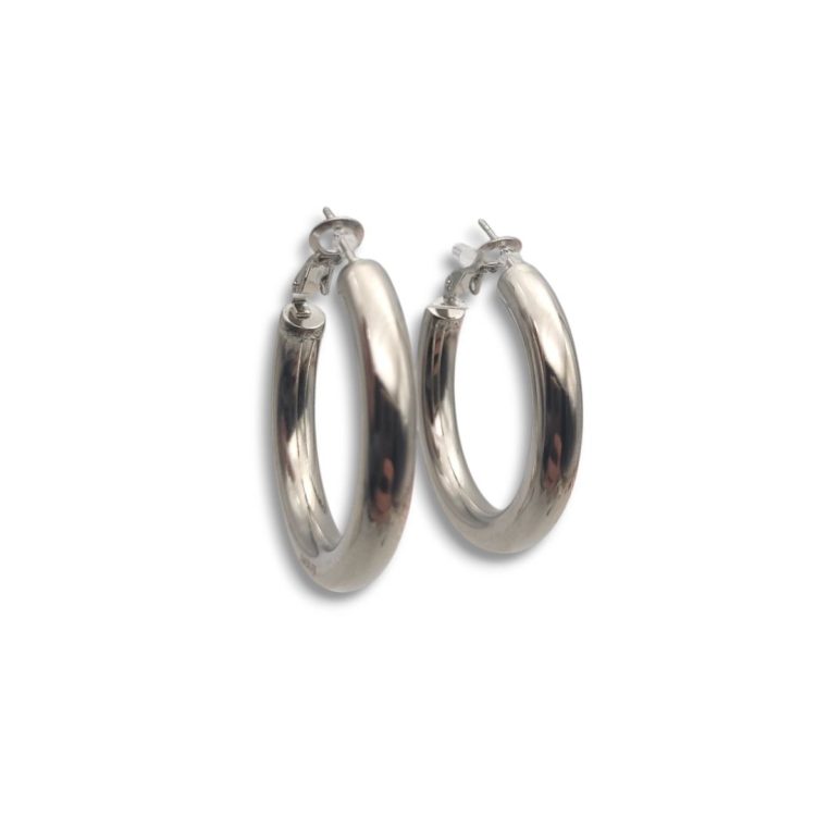 Daily Silver Hoops | Σκουλαρίκια