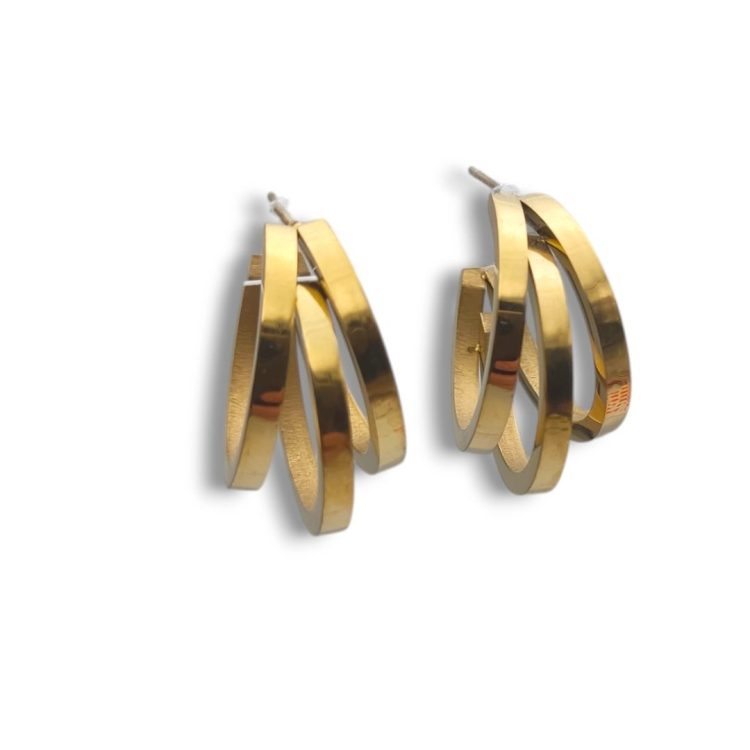 Anemone Gold Hoops | Σκουλαρίκια