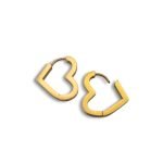 Hoops Heart Gold | Σκουλαρίκια